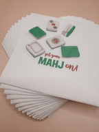 Get Your Mahjong-on! cocktail napkins