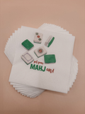 Get Your Mahjong-on! cocktail napkins