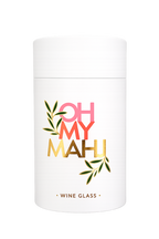 Oh My Mahjong Wine Glass