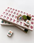 Mahjong Tiles, Olive Green American mahjong 144 tiles