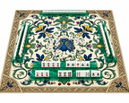 Vintage Peacock Floral Mahjong Mat