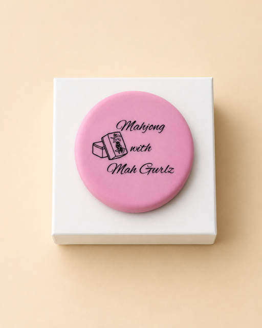Wine Cap, Mahjong with Mah Gurlz, Pink, Hostess gift