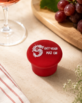 Majhong Wine Cap, Get Your Maj On, Red, Hostess gift