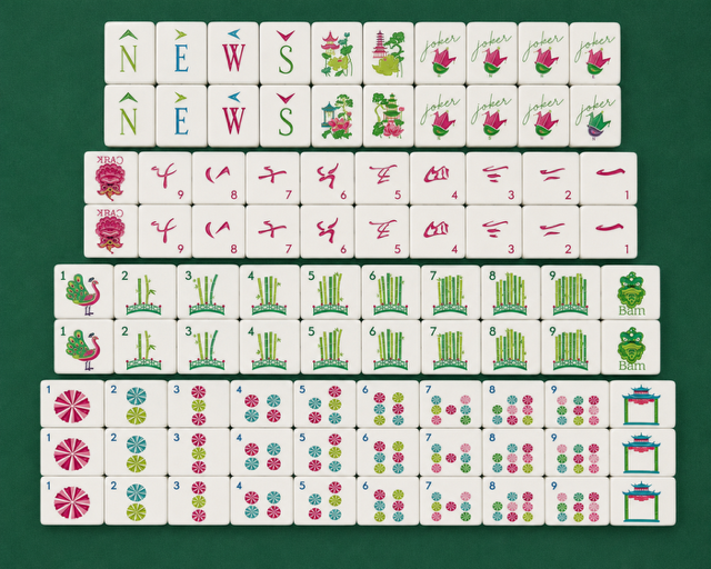 Wild Mahjong Tile Set