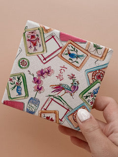 Mahjong Tile Ceramic Coasters, Set 4