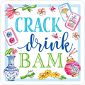 Crack-Drink-Bam Coasters, 20 per pack