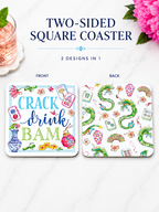 Crack-Drink-Bam Coasters, 20 per pack