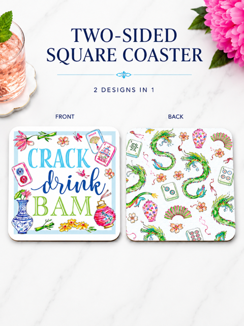 Crack-Drink-Bam Coasters, 20 per pack