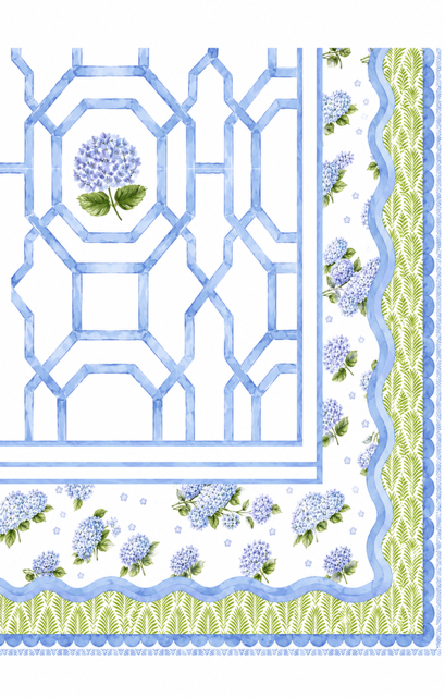Hydrangea Mahjoing Mat