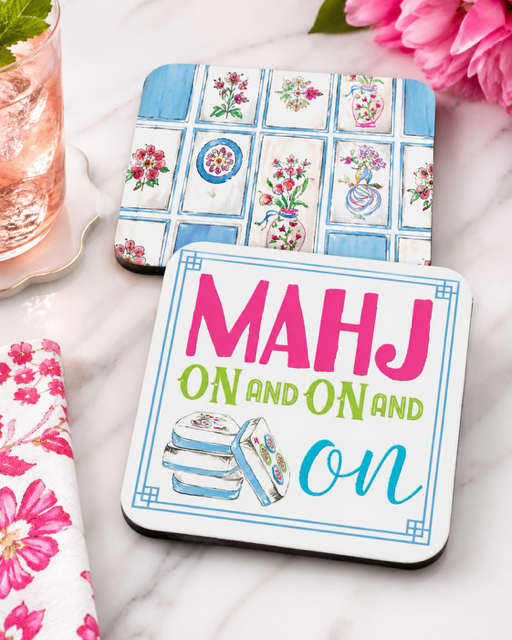Mahj on and on and on coasters, 20 per pack