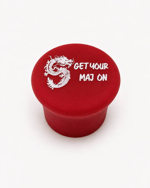 Majhong Wine Cap, Get Your Maj On, Red, Hostess gift