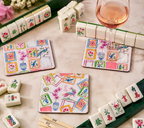 Mahjong Tile Ceramic Coasters, Set 4