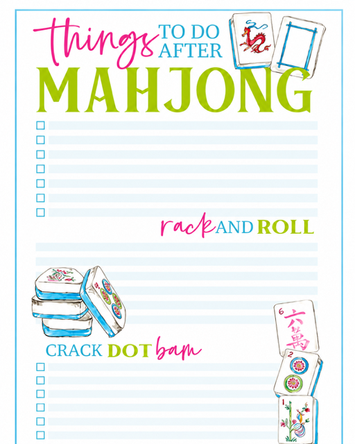 Thing to do after Mahjong pad